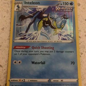 ultra rare Inteleon Holo